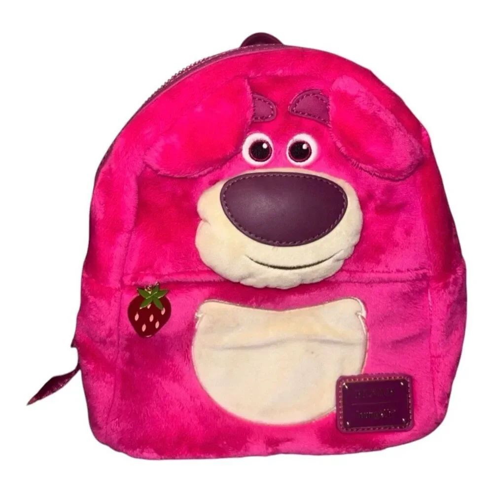 NWOT Loungefly Disney RARE Exclusive Toy Story Lotso Plush Pocket Mini Backpack